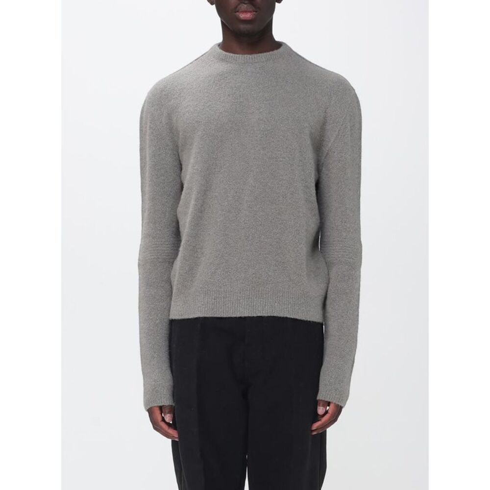 Rick Owens Men Crewneck Cashmere Blend Jumper Rick Owens With Ribbed Edges